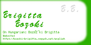 brigitta bozoki business card