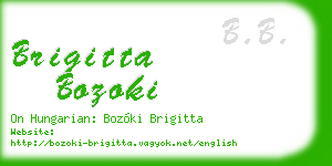 brigitta bozoki business card